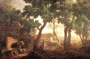 RICCI, Marco Landscape with Watering Horses china oil painting reproduction